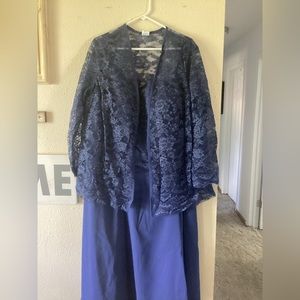 Chiffon and lace dress